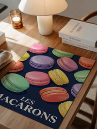 Bunte Macarons Aquarell Stil