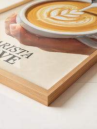 Latte Art Herzgießung