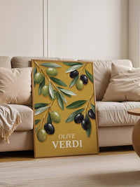 Grüne und Schwarze Olivenzeichnung