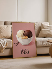Gelato Duo auf Rosa