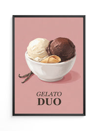 Gelato Duo auf Rosa