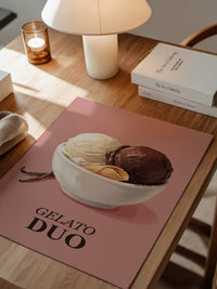 Gelato Duo auf Rosa
