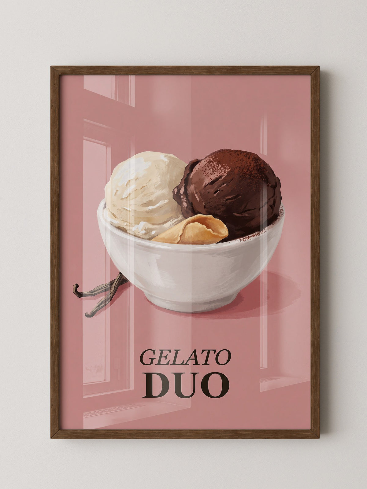 Gelato Duo auf Rosa