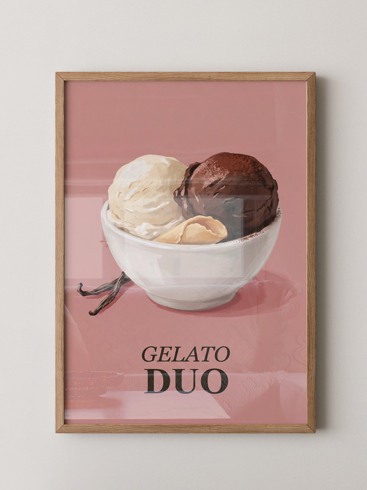 Gelato Duo auf Rosa
