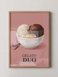 Gelato Duo auf Rosa