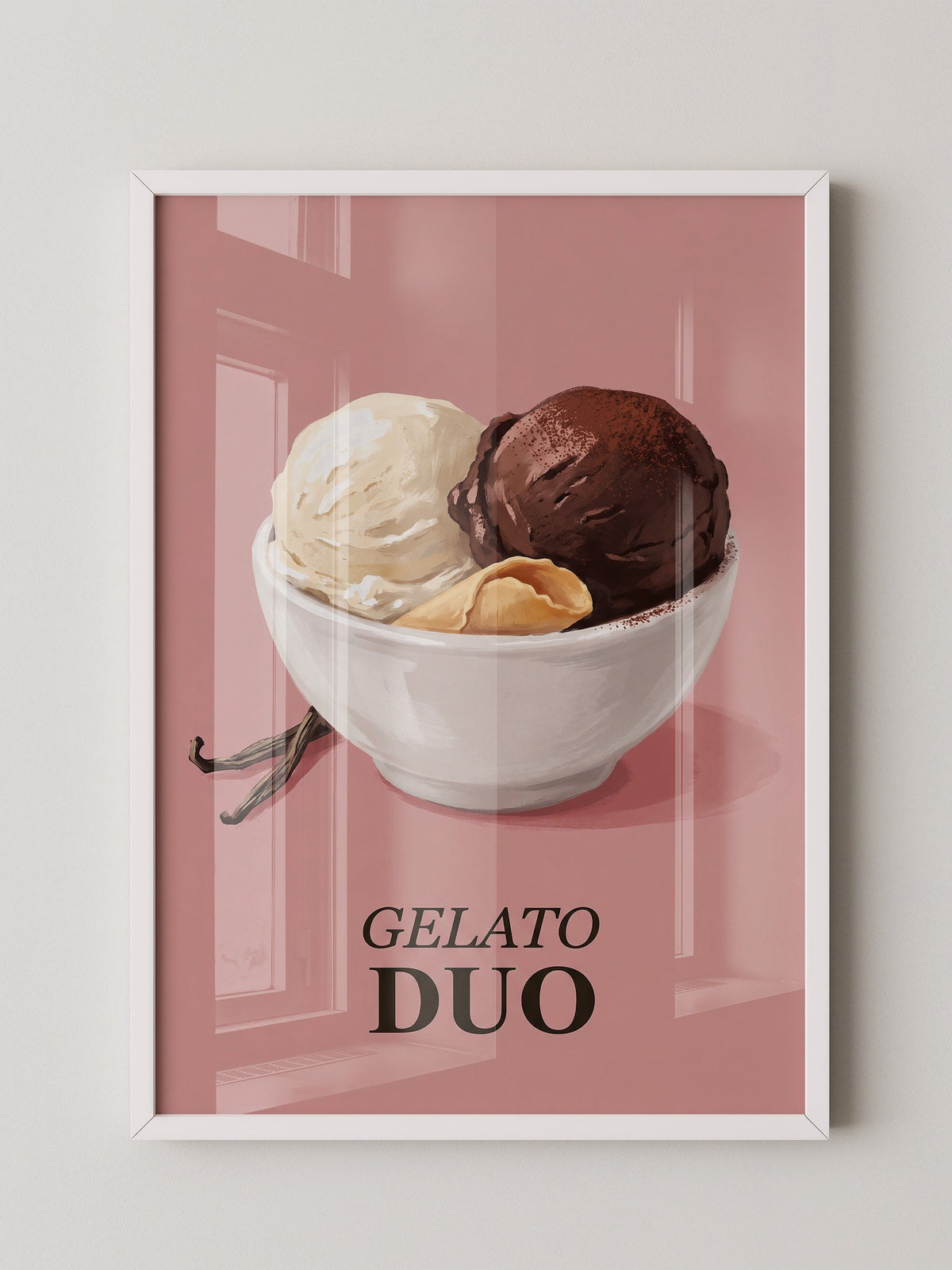 Gelato Duo auf Rosa