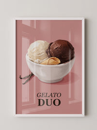 Gelato Duo auf Rosa