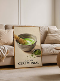 Matcha Schale mit Bambusbesen