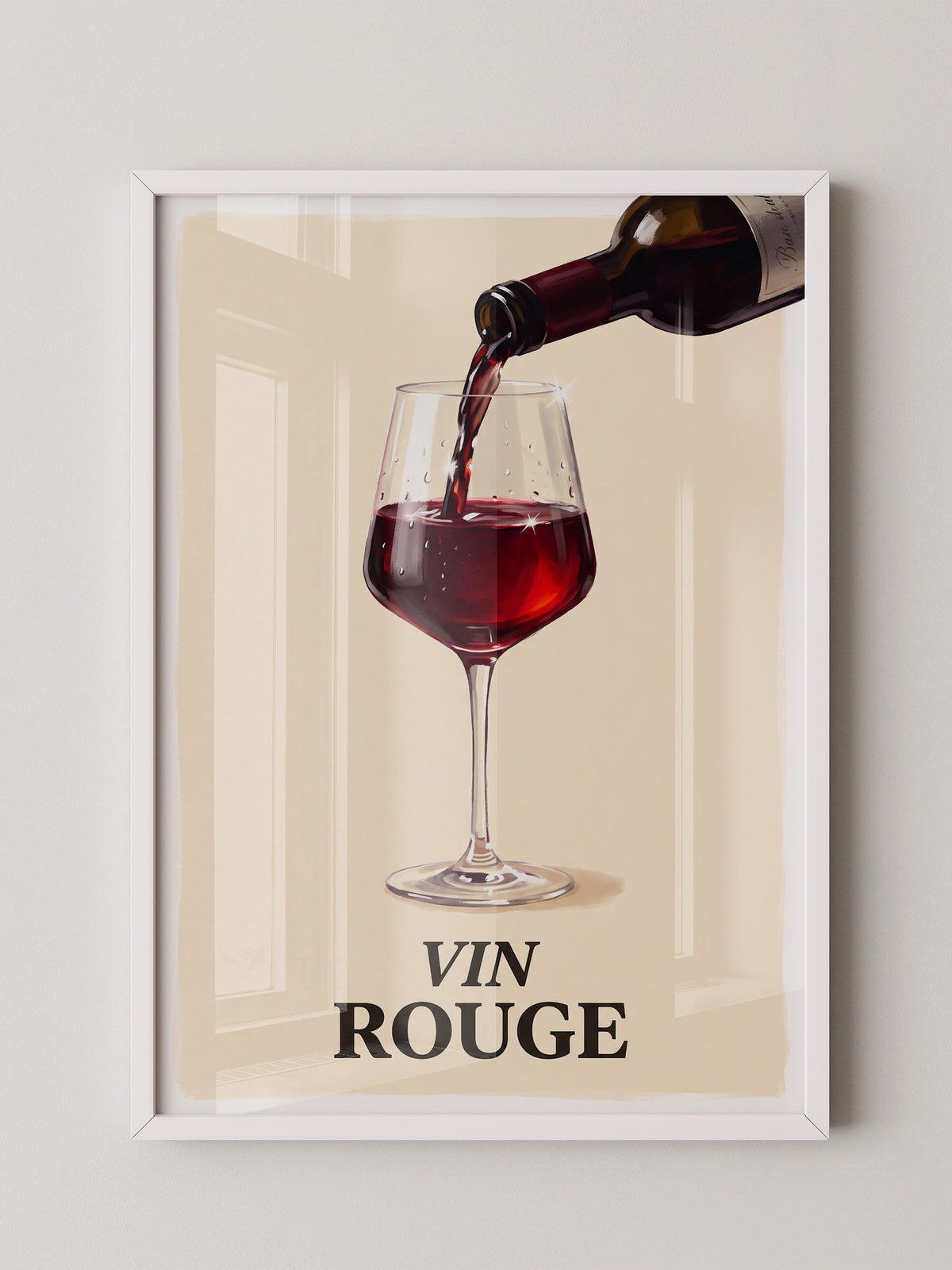 Weinglas Rotwein Illustration