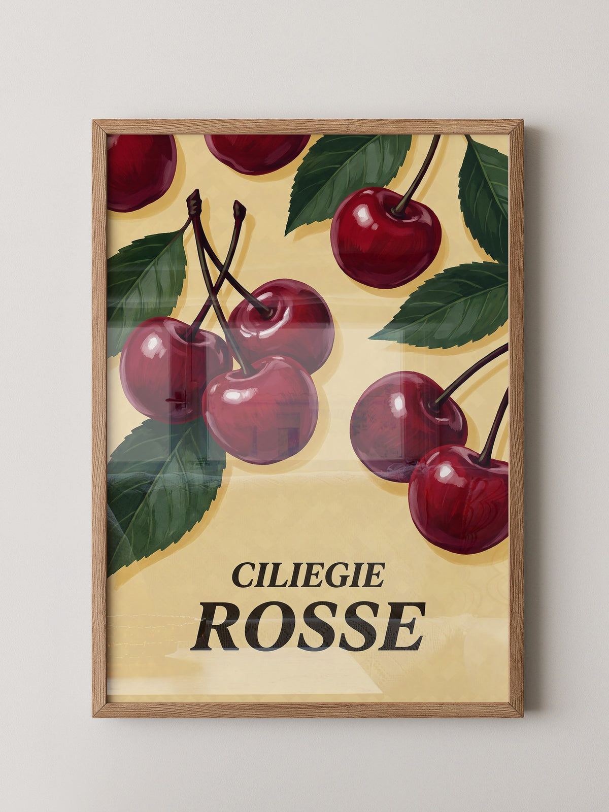 Kirschen Grafik Rot