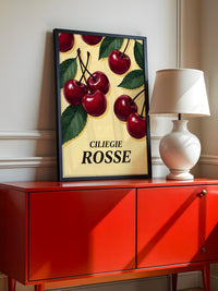 Kirschen Grafik Rot
