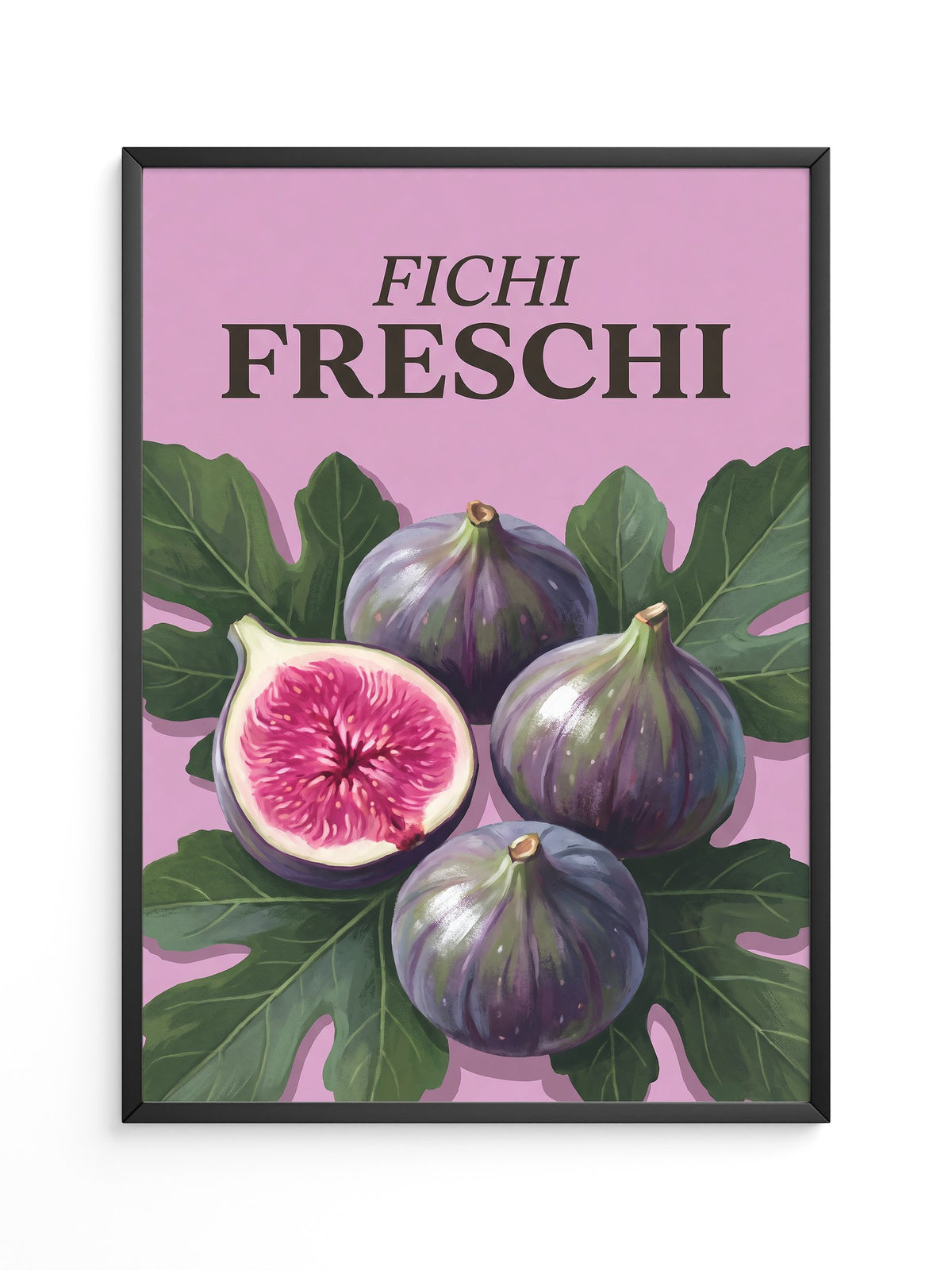 Frische Feigen auf Rosa