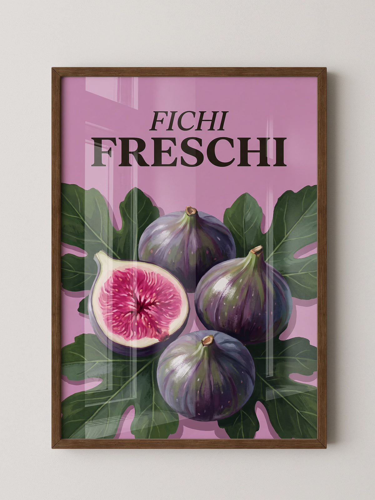 Frische Feigen auf Rosa