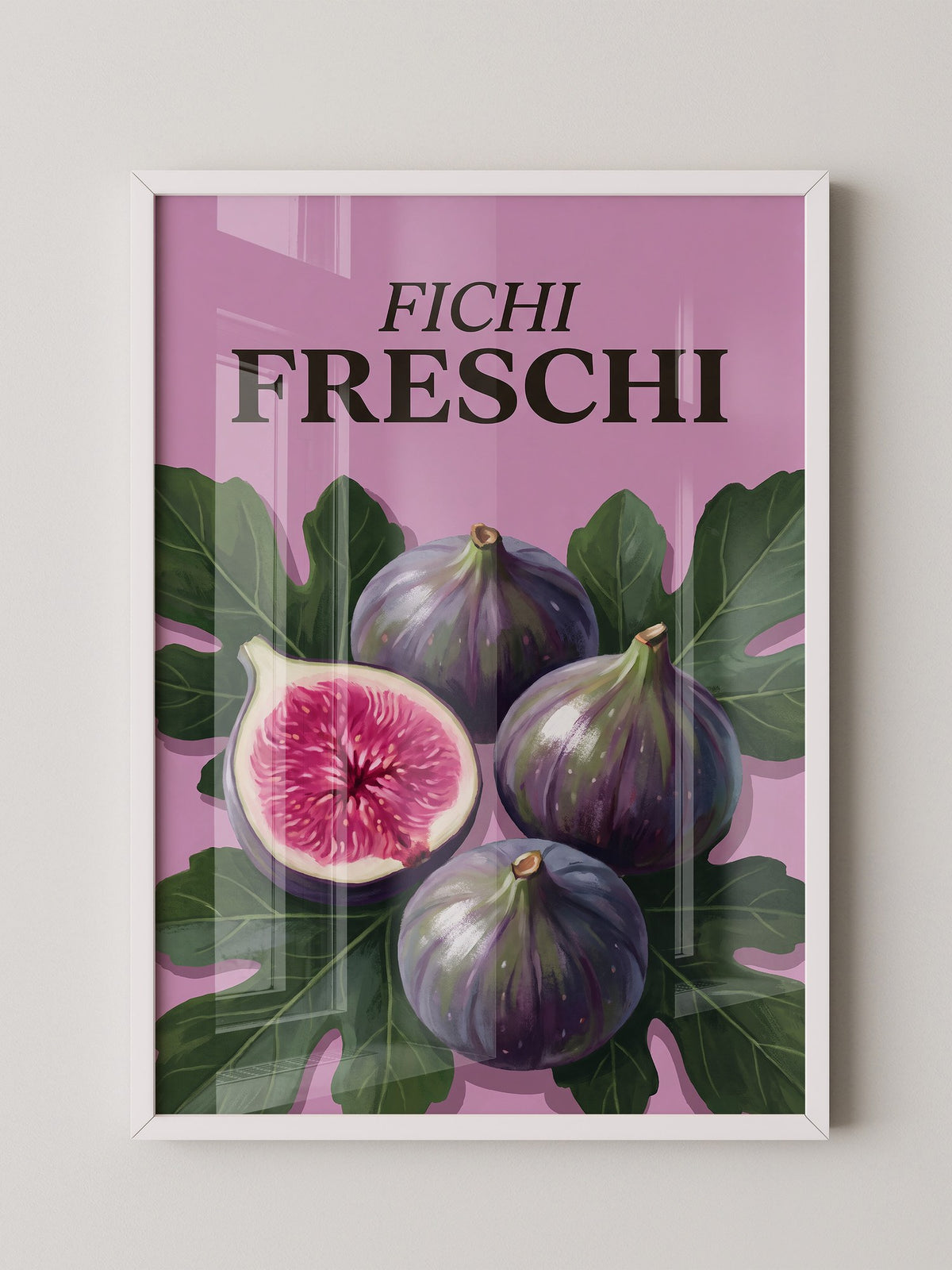 Frische Feigen auf Rosa