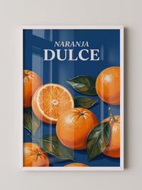 Orangen auf Blauem Hintergrund