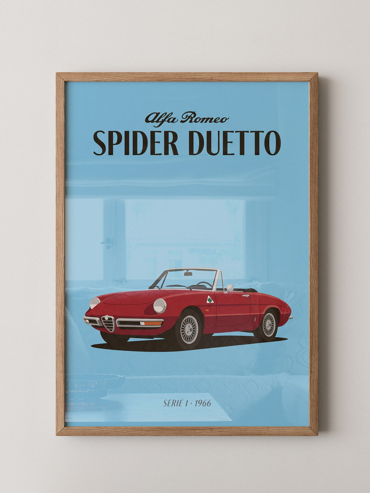 Klassischer Cabrio Rot Retro-Stil