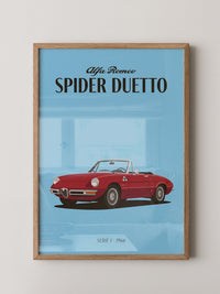 Klassischer Cabrio Rot Retro-Stil