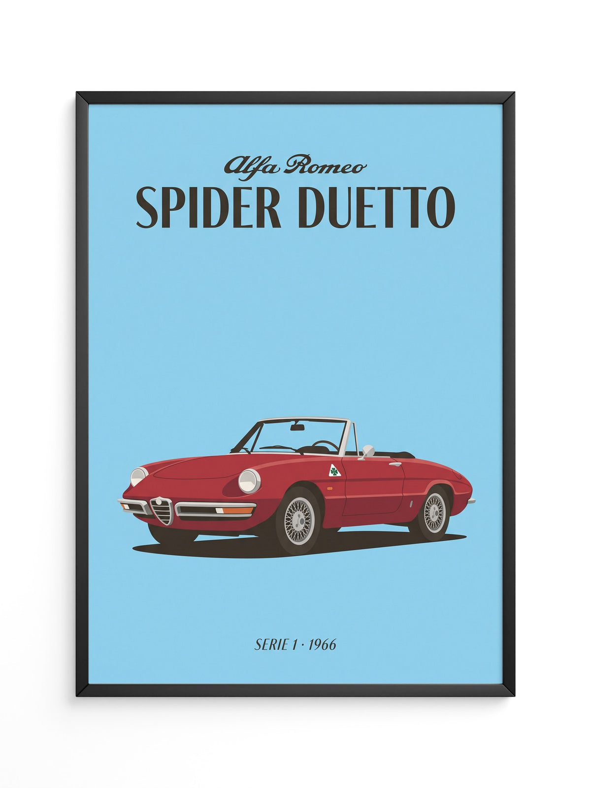 Klassischer Cabrio Rot Retro-Stil