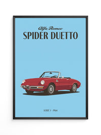 Klassischer Cabrio Rot Retro-Stil