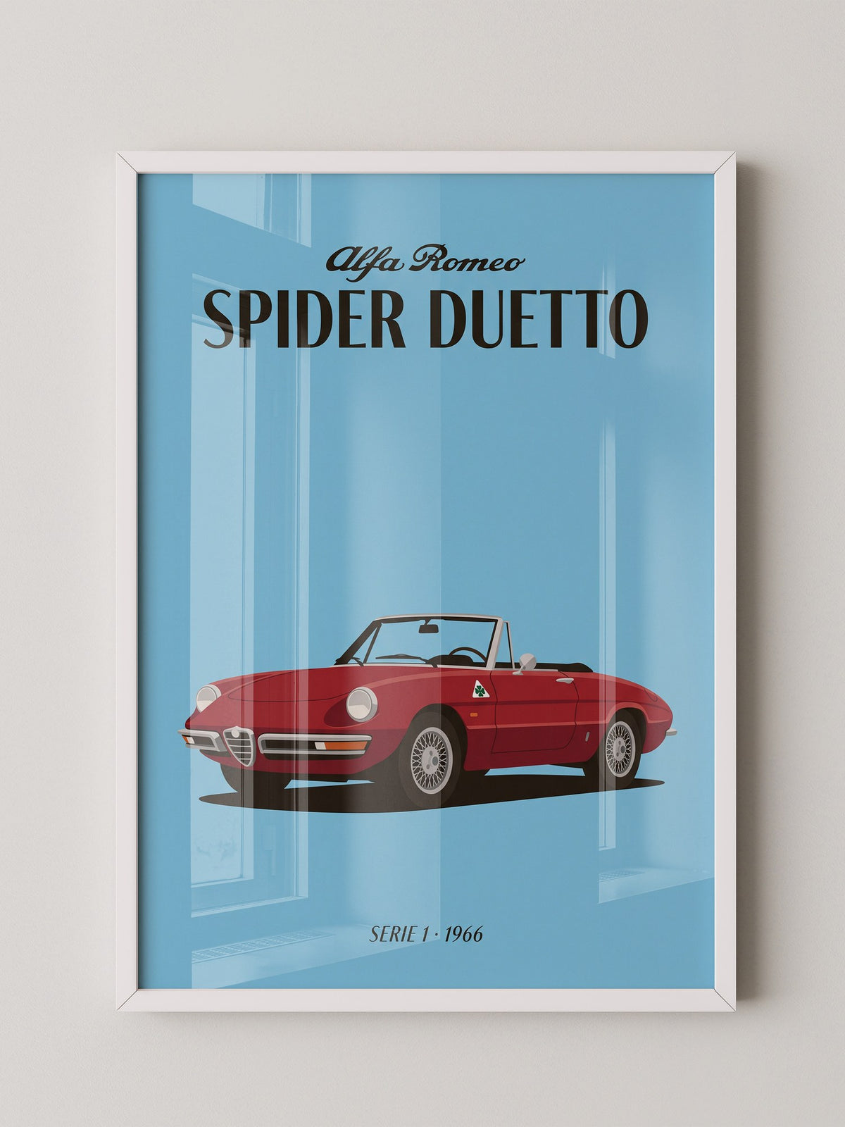 Klassischer Cabrio Rot Retro-Stil