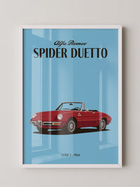 Klassischer Cabrio Rot Retro-Stil