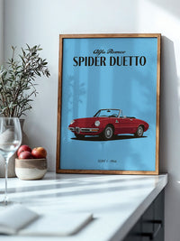 Klassischer Cabrio Rot Retro-Stil