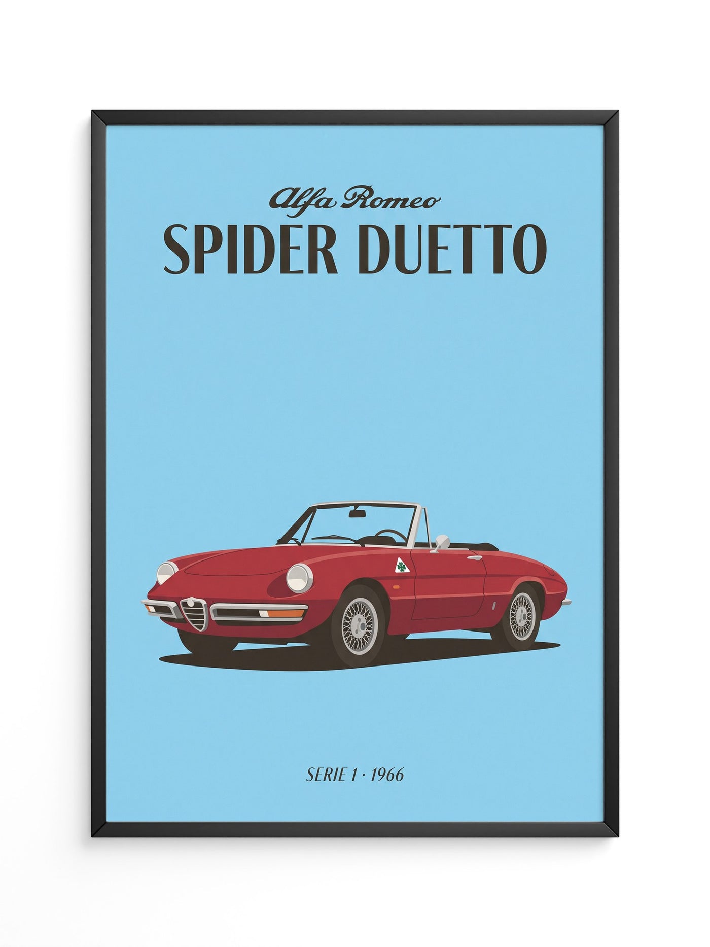 Klassischer Cabrio Rot Retro-Stil