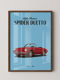 Klassischer Cabrio Rot Retro-Stil