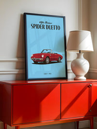 Klassischer Cabrio Rot Retro-Stil