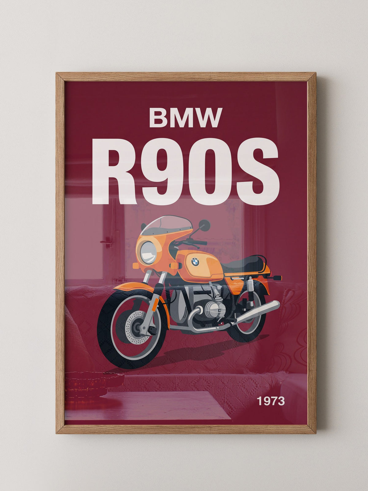 BMW Motorrad Orange Retro-Design