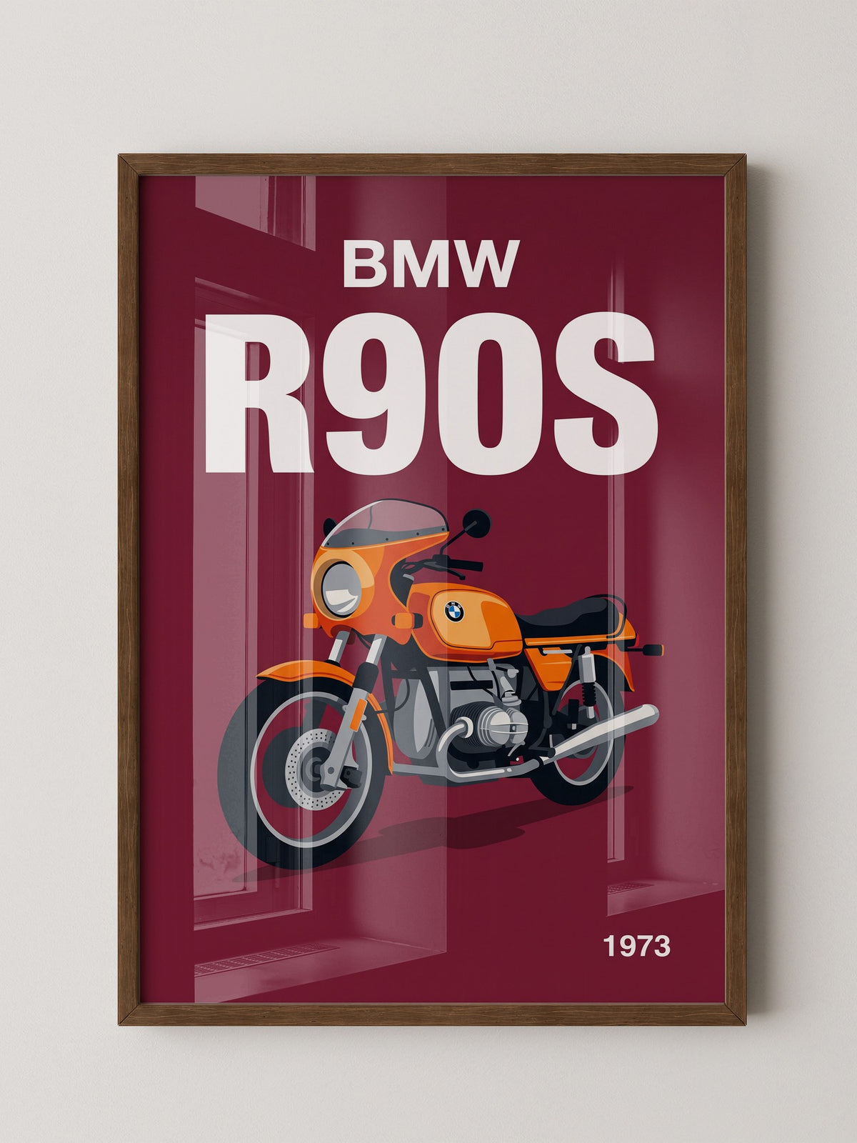 BMW Motorrad Orange Retro-Design