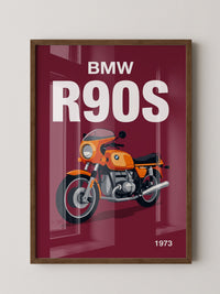 BMW Motorrad Orange Retro-Design
