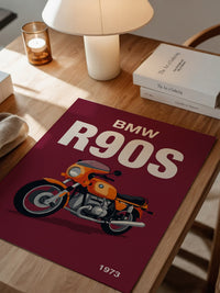 BMW Motorrad Orange Retro-Design