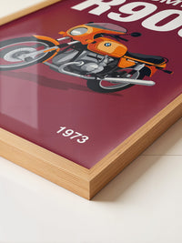 BMW Motorrad Orange Retro-Design