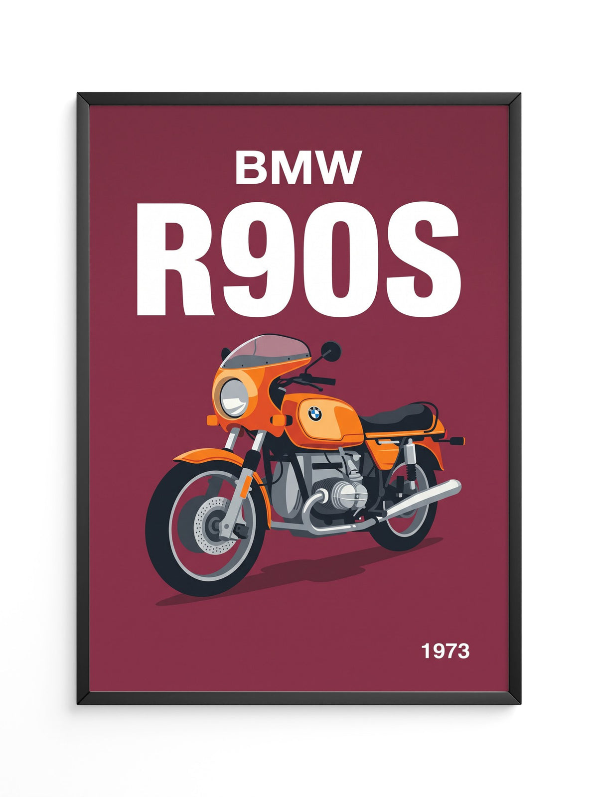 BMW Motorrad Orange Retro-Design