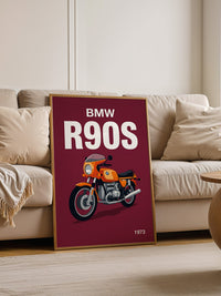 BMW Motorrad Orange Retro-Design