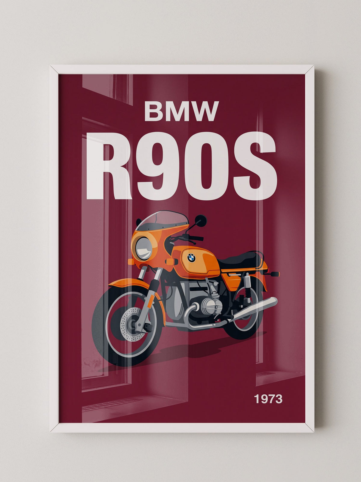 BMW Motorrad Orange Retro-Design