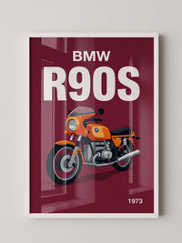 BMW Motorrad Orange Retro-Design