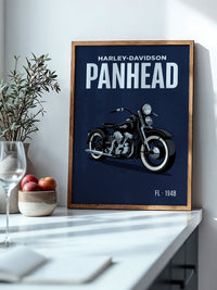 Motorrad Vintage Stil Schwarz