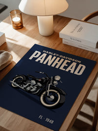 Motorrad Vintage Stil Schwarz