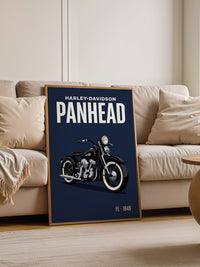 Motorrad Vintage Stil Schwarz