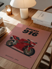 Ducati Motorrad Rot Retrostil