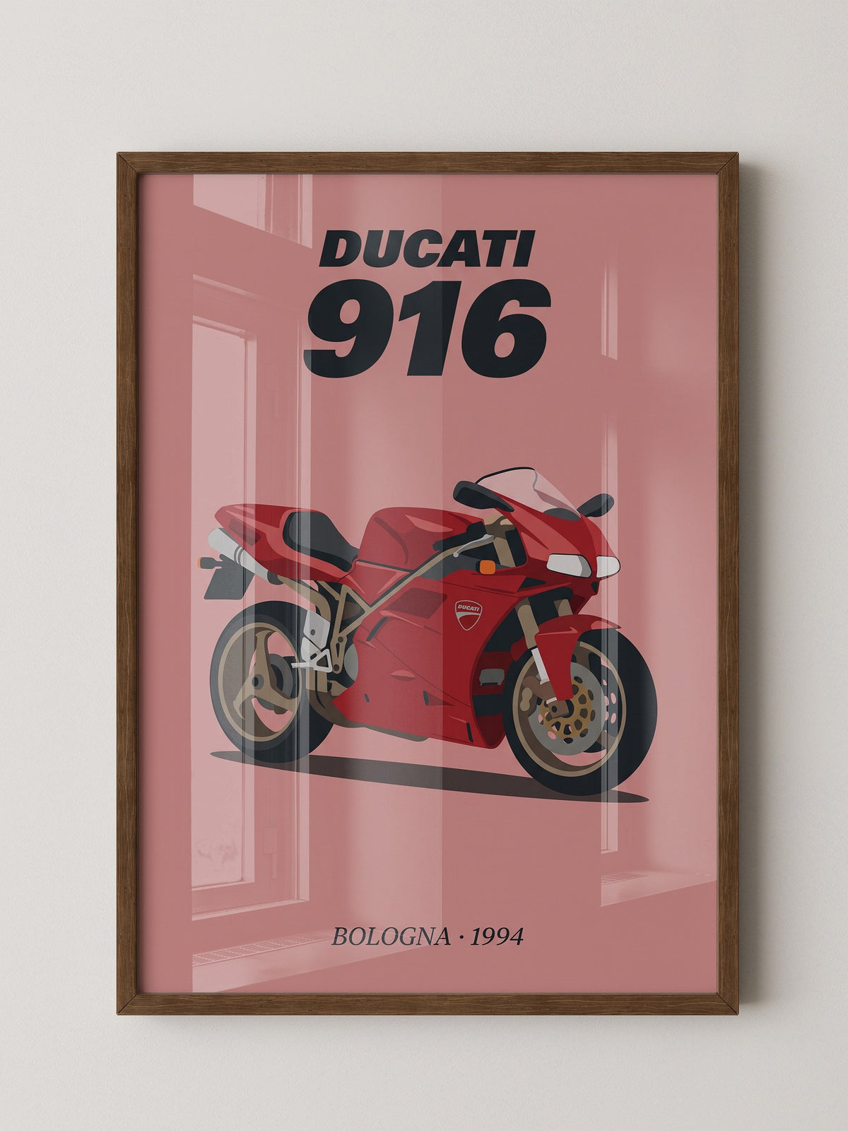 Ducati Motorrad Rot Retrostil