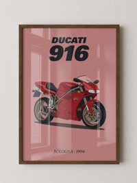 Ducati Motorrad Rot Retrostil