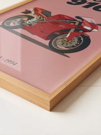 Ducati Motorrad Rot Retrostil