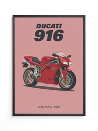 Ducati Motorrad Rot Retrostil