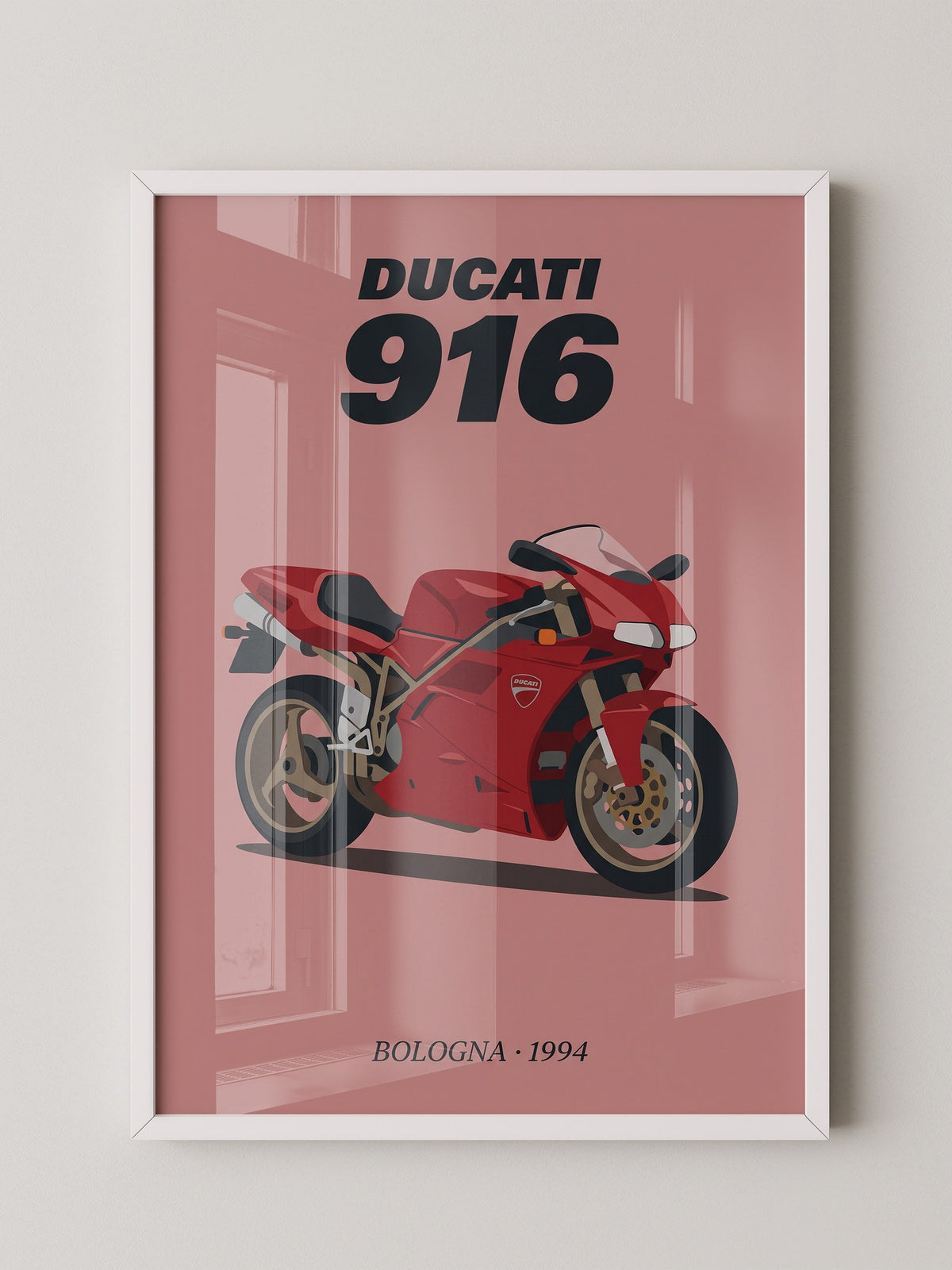 Ducati Motorrad Rot Retrostil
