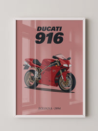 Ducati Motorrad Rot Retrostil