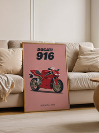 Ducati Motorrad Rot Retrostil