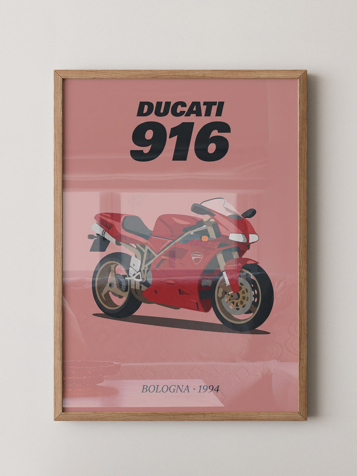 Ducati Motorrad Rot Retrostil